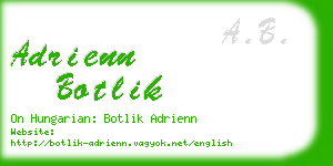 adrienn botlik business card